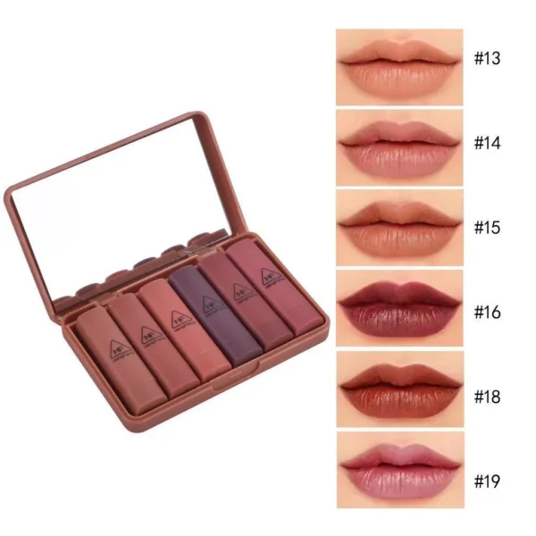 Pack of 6 Matte Lipsticks