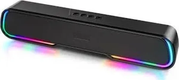 MTC Solo 301 Smart Desktop 3D Stereo Portable Speakers - Wireless Bluetooth Soundbars Surround Stereo, Subwoofer, Home Theatres, Sound Support PC TV Mobile Phones Sound Bar For Home TV Small Bully -Co