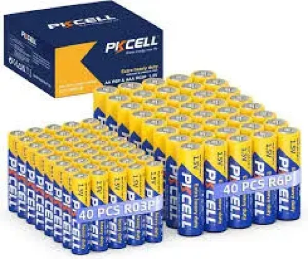 24 Pcs  PKCELL R6P AA Battery 1.5V Carbon Dry Battery 2A Super Heavy Duty R6P AA Batteries & AAA R03 1.5V MP3,camera,flash,shavers,electric toys, CD player, power remote control, wireless mouse,keyboa