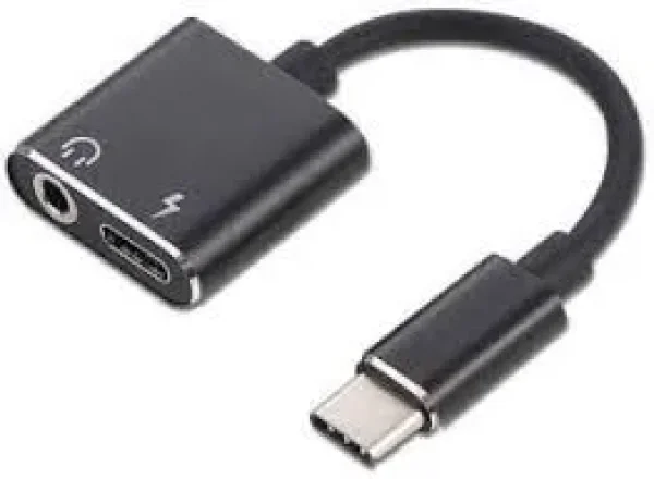 Type-c connector type-c to 3.5mm headphone. JACK CHARGE ADAPTER | JH-031 2 in 1 Type C to Audio Jack and Type C Adapter K41 Phone Converter  (Android)