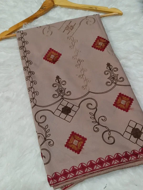 Swiss Lawn Full Heavy Karhai Shawl