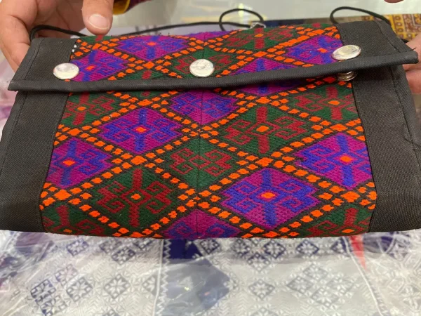 Royal Blossom - Handmade Hand Embroidered Qabtumar Pattern Clutches for Women