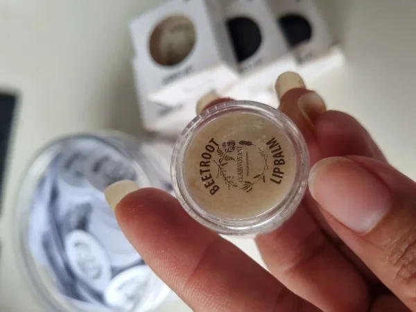 Beetroot lip balm