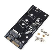 M.2 SSD Adapter M2 SATA Adapter Riser M.2 to SATA Adapter M.2 NGFF Converter SATA3.0 6G Card B Key for 2230-2280 M.2 SATA SSD |  M.2 NGFF MSATA SSD to SATA 3.0 Adapter 2 in 1 Converter Card for PC Lap