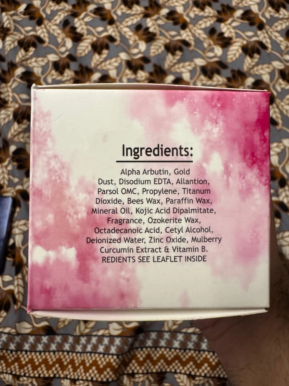 Test Product cream