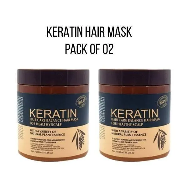 Pack of 2 Karatin Hair Mask 500ml