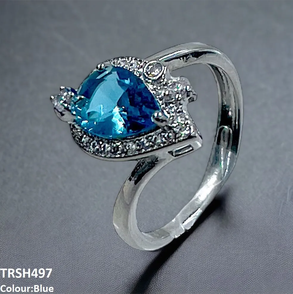 Tear drop style ring