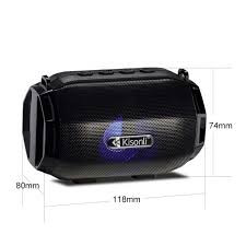 BT Wireless speaker Kisonli Led 904 Bluetooth, microSD card slot and USB | Portable Wireless Bt Speakers and radio WITH RGB LIGHT Kisonli LED-904