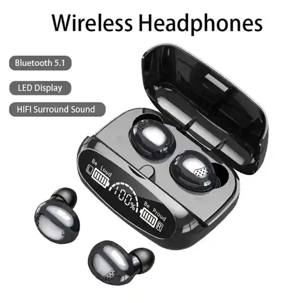 New M32 Wireless Headphones Stereo Sport Touch Headset TWS Bluetooth Earphone Mini Earbuds With Microphone 2000mAh Charging Case