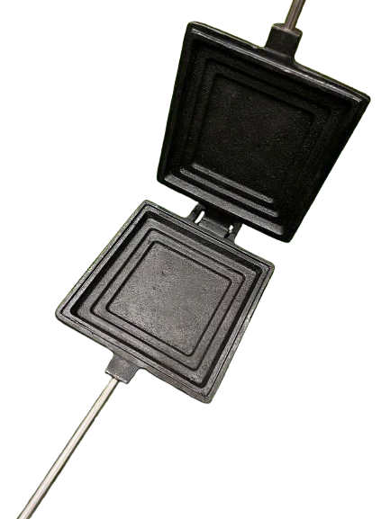 Sandwich Maker Cooker, Cast Iron Krucible Kitchen Seasoned