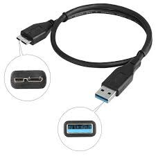 60CM, USB 3.0 A to Micro B Power+Data SYNC Cable Cord For External Hard Drive Disk HDD - USB 3.0 Cable Data Line Cords For Seagate Backup Plus External Hard Drive Reduces Electromagnetic Interference 