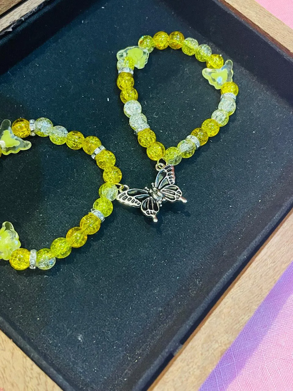 Magnetic butterfly bracelet