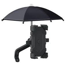 motorcycle mobile phone holder (with umbrella) rain, shock release, sun protection attach glass stem phone holder