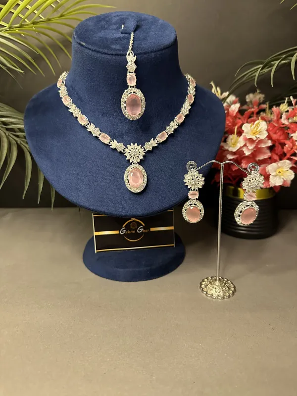 Emerald style Necklace Set