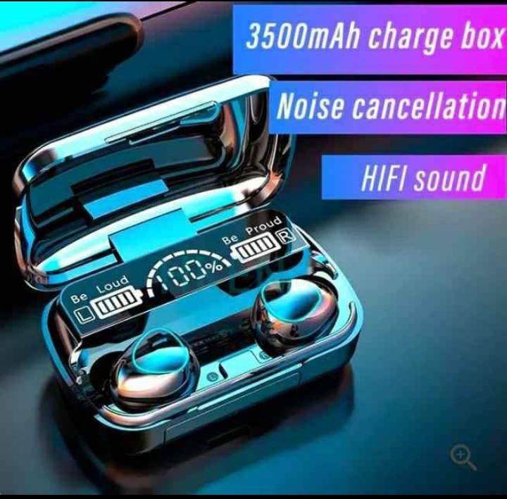 M10 Digital Display case Earbuds black