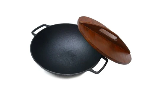 Wok 14" (36 cm) Cast Iron Krucible Kitchen