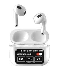 A10 PRO Touch Screen Anc/Enc Wireless in-Ear Headphone Bluetooth 2024 New Anc+Double Mic Enc Headset Trend LED Touch Screen Tws Earbuds Wireless Sport Earphones Five Sound Effects Headphone A10 PRO An