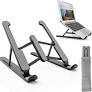 Foldable Laptop Stand For Bed Lightweight Ventilate Portable Laptop Stand With 6-Level Adjustable Height For 11 - 15 Inch Adjustable Universal Cooling Bracket Apply Laptop/Tablet - Laptop & Tab Stand