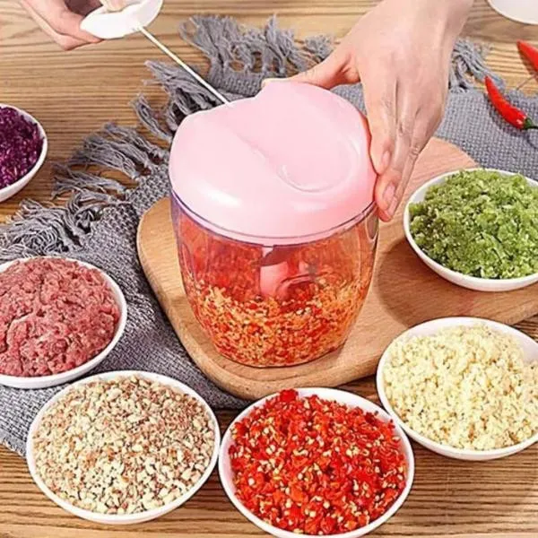 Manual Food Chopper/Hand Chopper  with double blade/