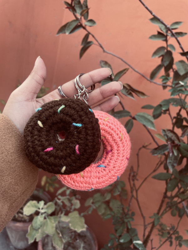 Donut keychain