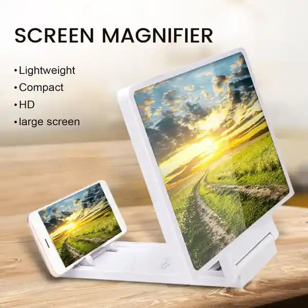 F22 Mobile Phone Screen Amplifier- Mobile Phone Stand Universal Mobile Phone Magnifying Glass HD New 3D Video Screen Amplifier Stand For Video Folding Screen Phone Accessories
